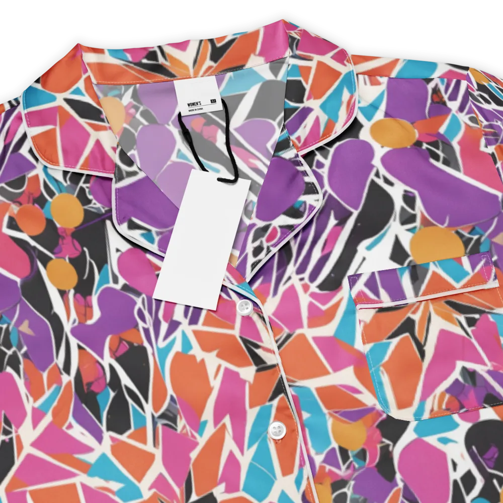 Kaleidoscope Grove on Women's Short Sleeve Pajama Top — Product details