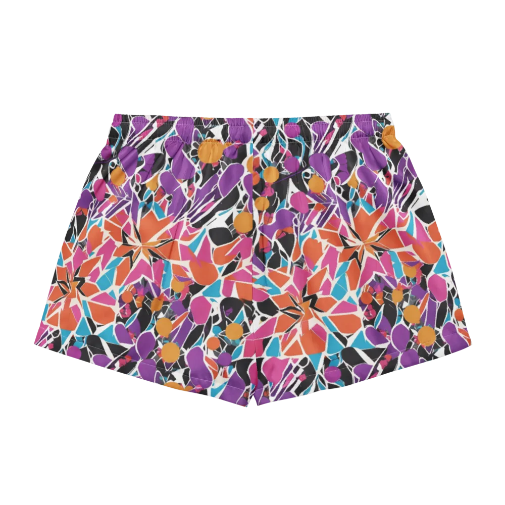 Kaleidoscope Grove on Women's Pajama Shorts — Back