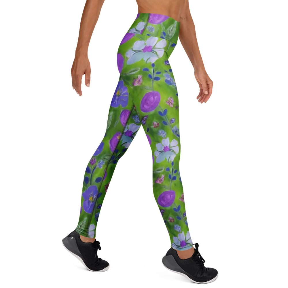 Garden Voltage on Yoga Leggings — Right