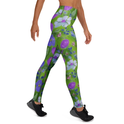 Garden Voltage on a Yoga Leggings