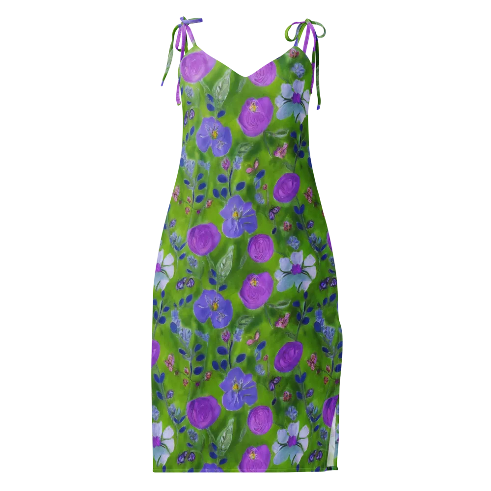 Garden Voltage on Slip Dress — Front