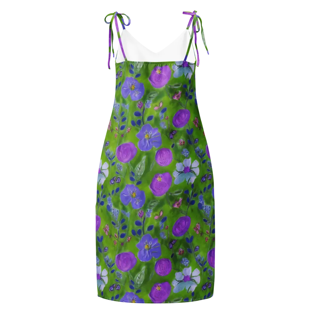 Garden Voltage on Slip Dress — Back