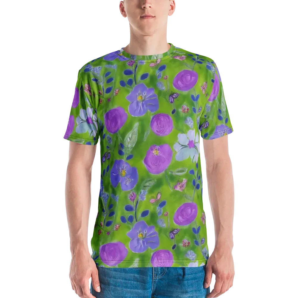 Garden Voltage on Men's Crew Neck T-Shirt — Front