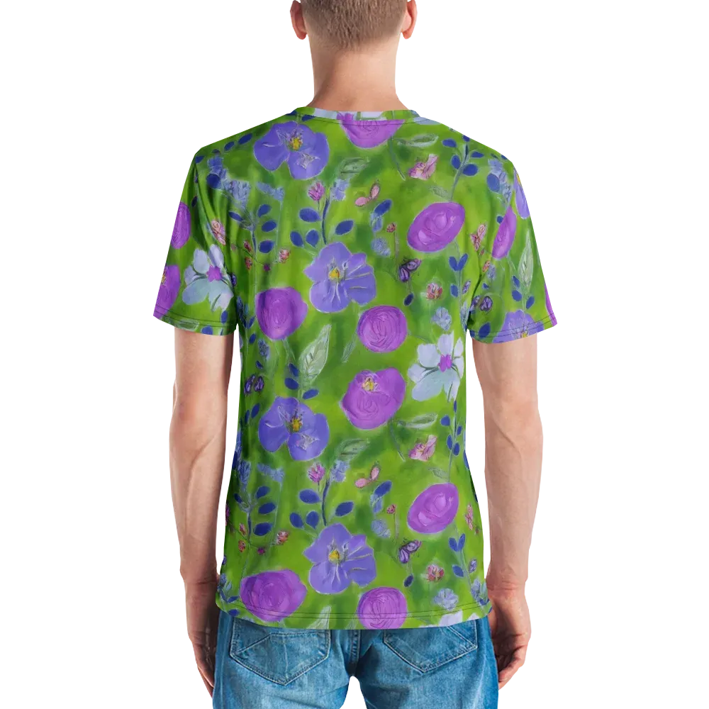 Garden Voltage on Men's Crew Neck T-Shirt — Back