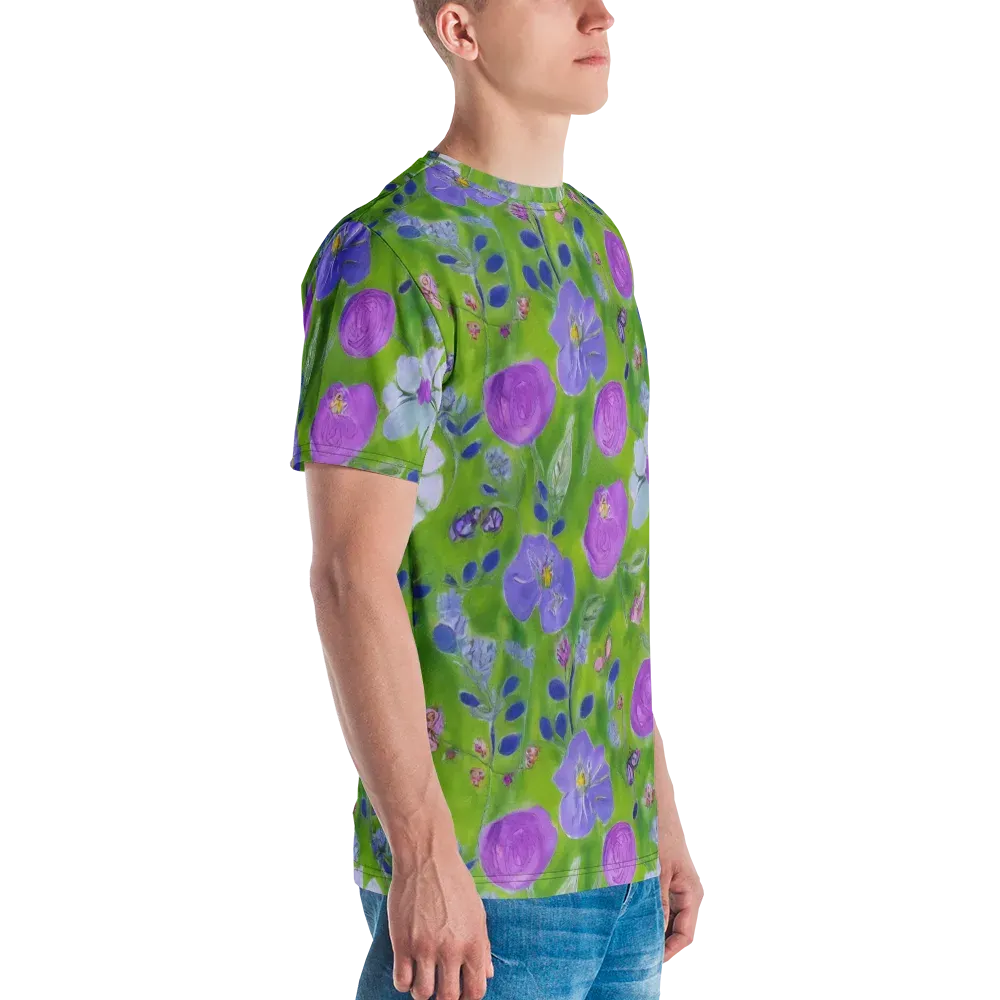 Garden Voltage on Men's Crew Neck T-Shirt — Right