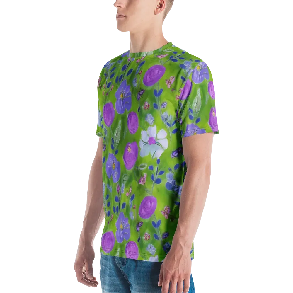 Garden Voltage on Men's Crew Neck T-Shirt — Left