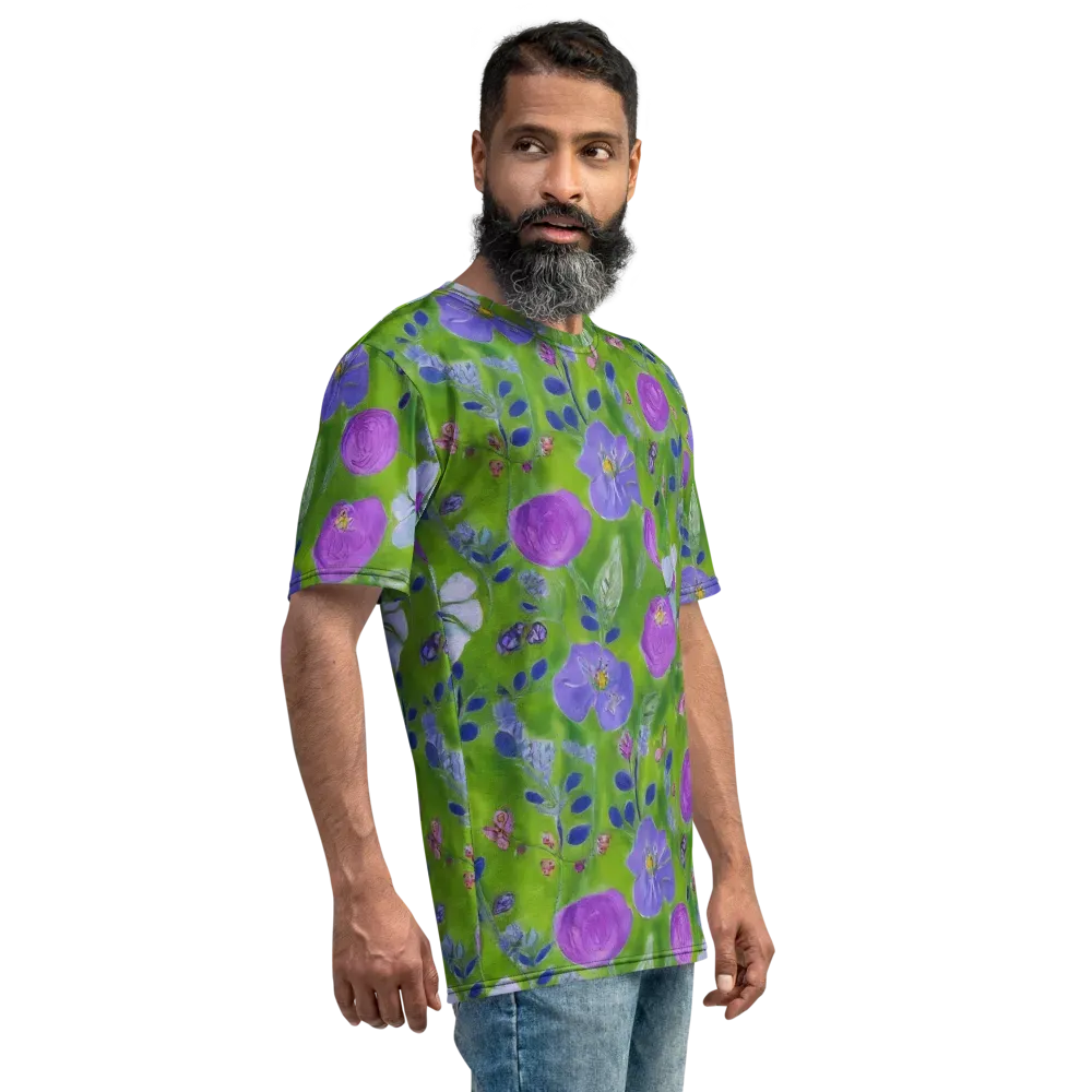 Garden Voltage on Men's Crew Neck T-Shirt — Right