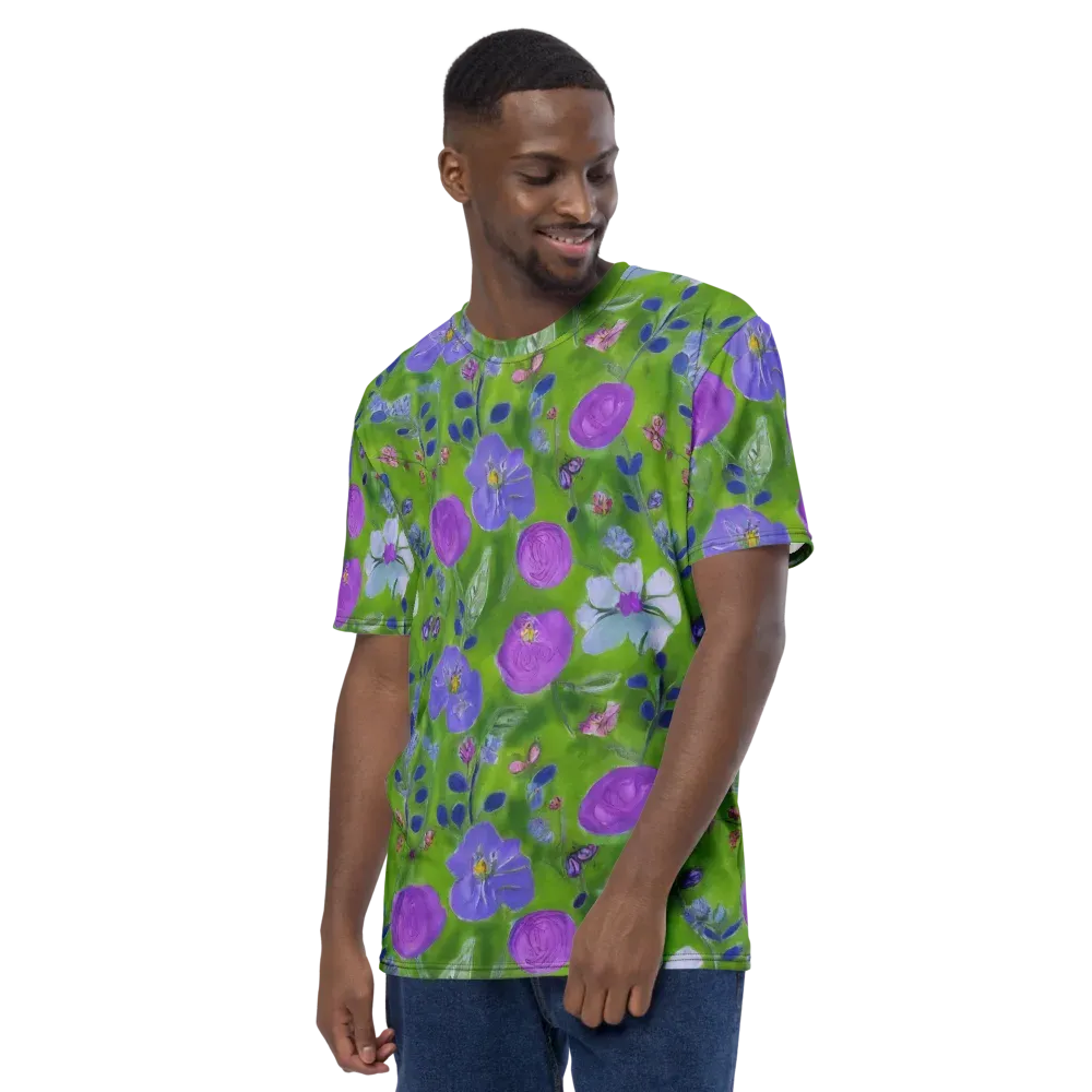Garden Voltage on Men's Crew Neck T-Shirt — Left
