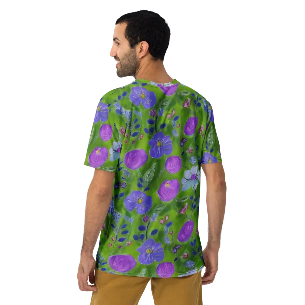 Garden Voltage on Men's Crew Neck T-Shirt — Back