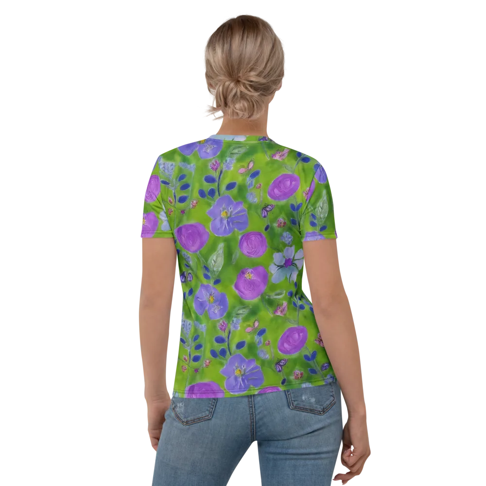 Garden Voltage on Women's Crew Neck T-Shirt — Back