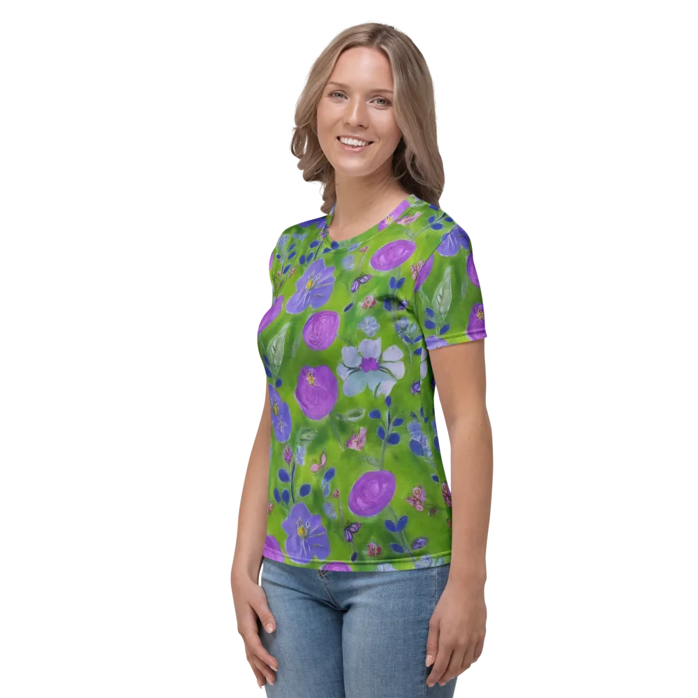 Garden Voltage on Women's Crew Neck T-Shirt — Left