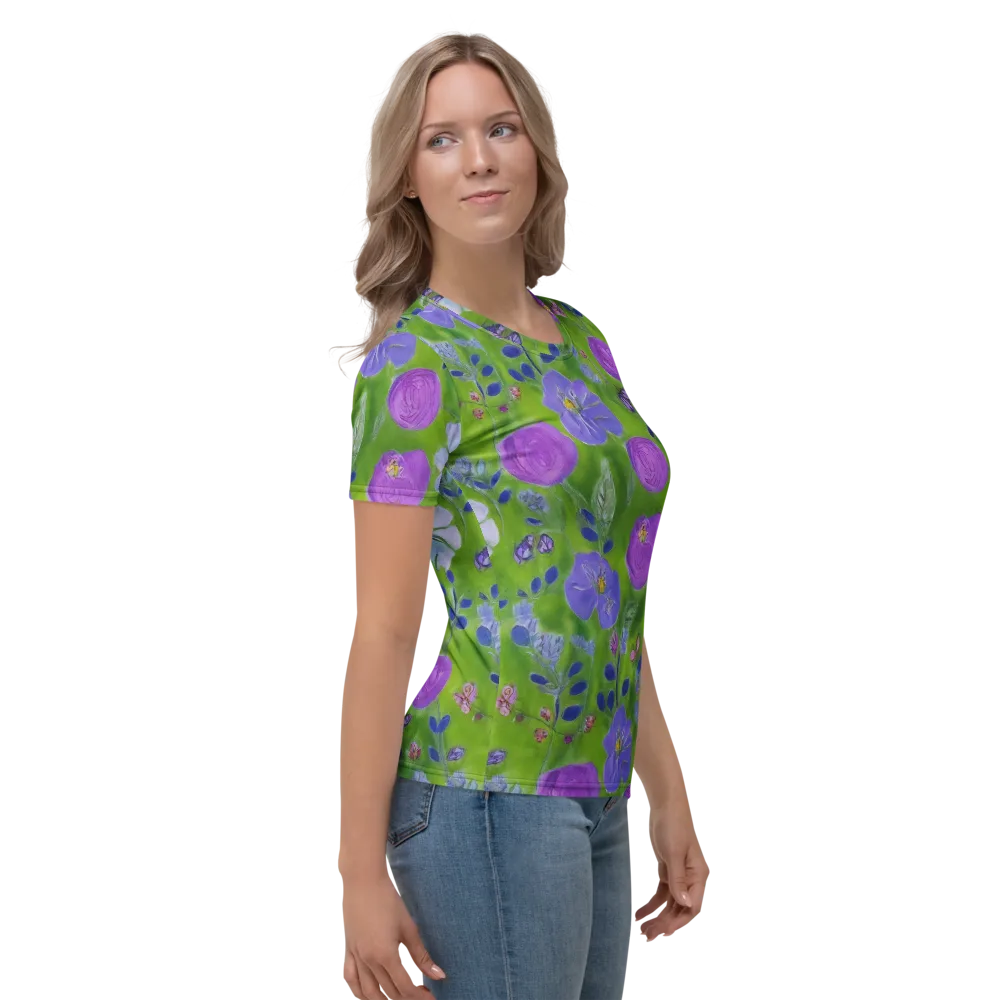 Garden Voltage on Women's Crew Neck T-Shirt — Right