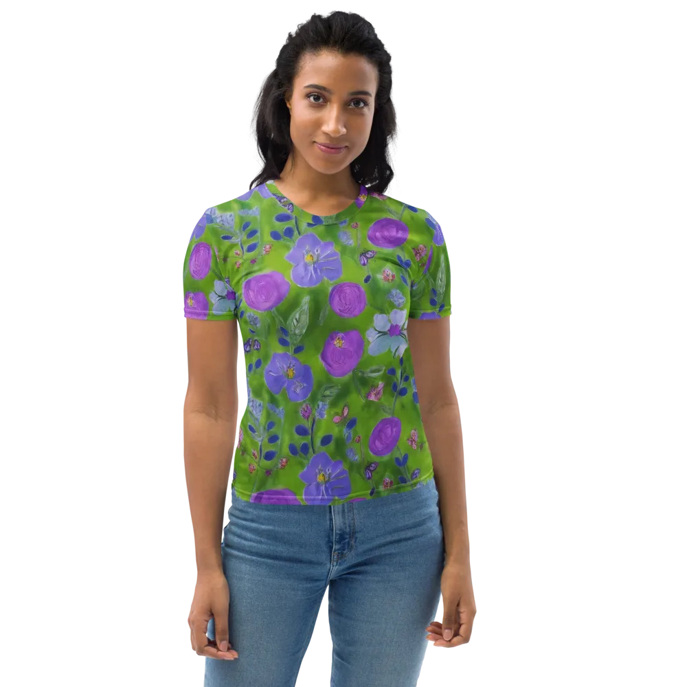 Garden Voltage on Women's Crew Neck T-Shirt — Front