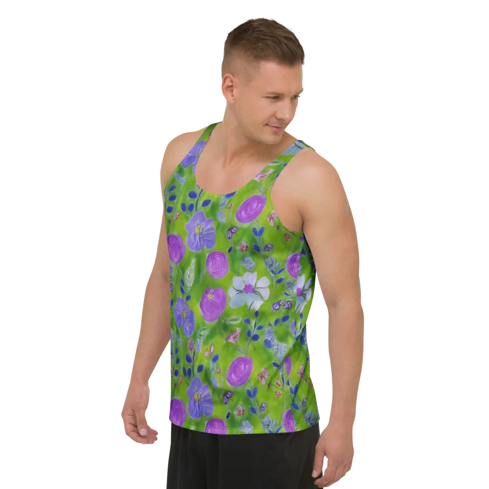 Garden Voltage on Men's Tank Top — Left Front
