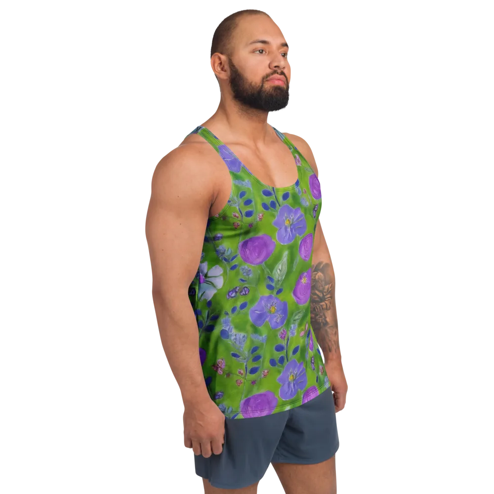 Garden Voltage on Men's Tank Top — Right Front