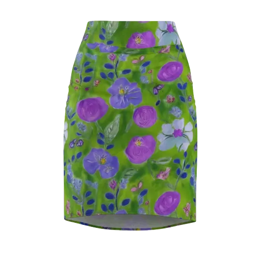 Garden Voltage on a Pencil Skirt