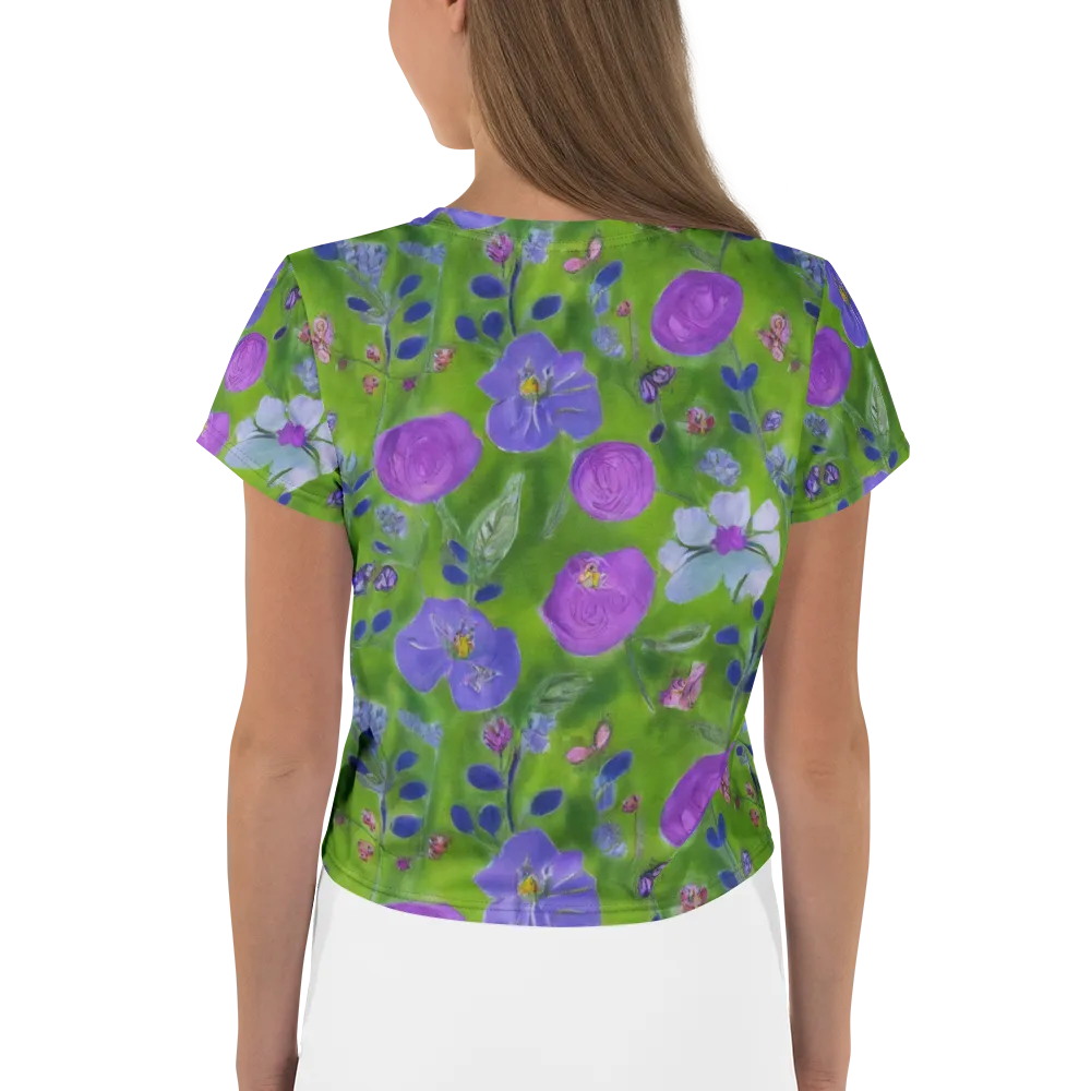 Garden Voltage on Crop Tee — Back