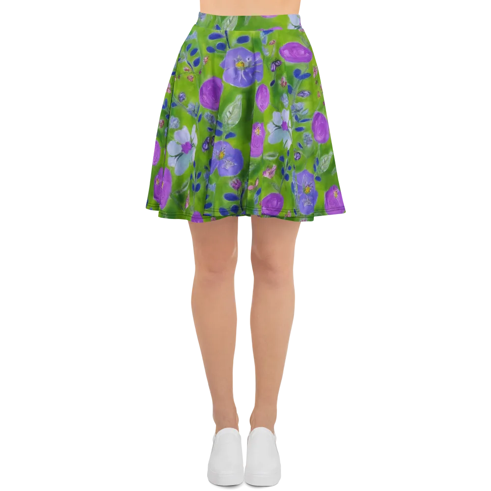 Garden Voltage on Skater Skirt — Front
