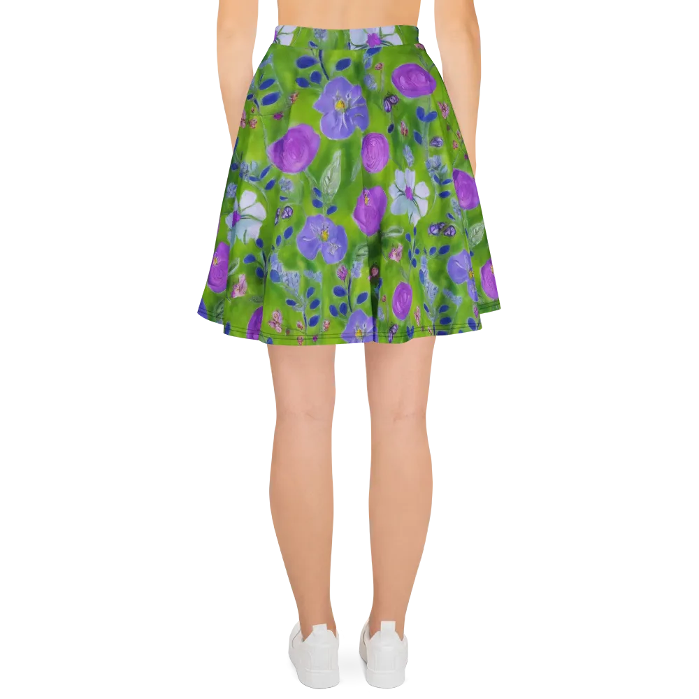 Garden Voltage on Skater Skirt — Back