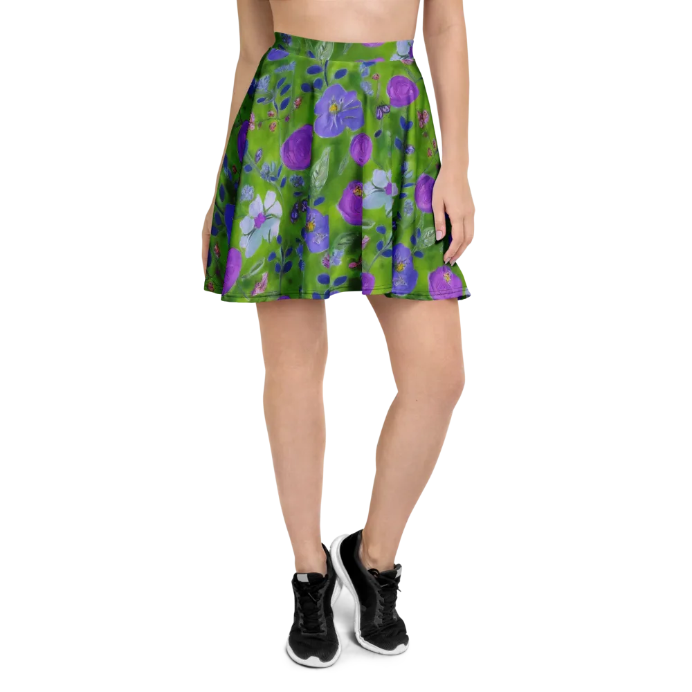 Garden Voltage on Skater Skirt — Front