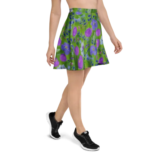 Garden Voltage on a Skater Skirt