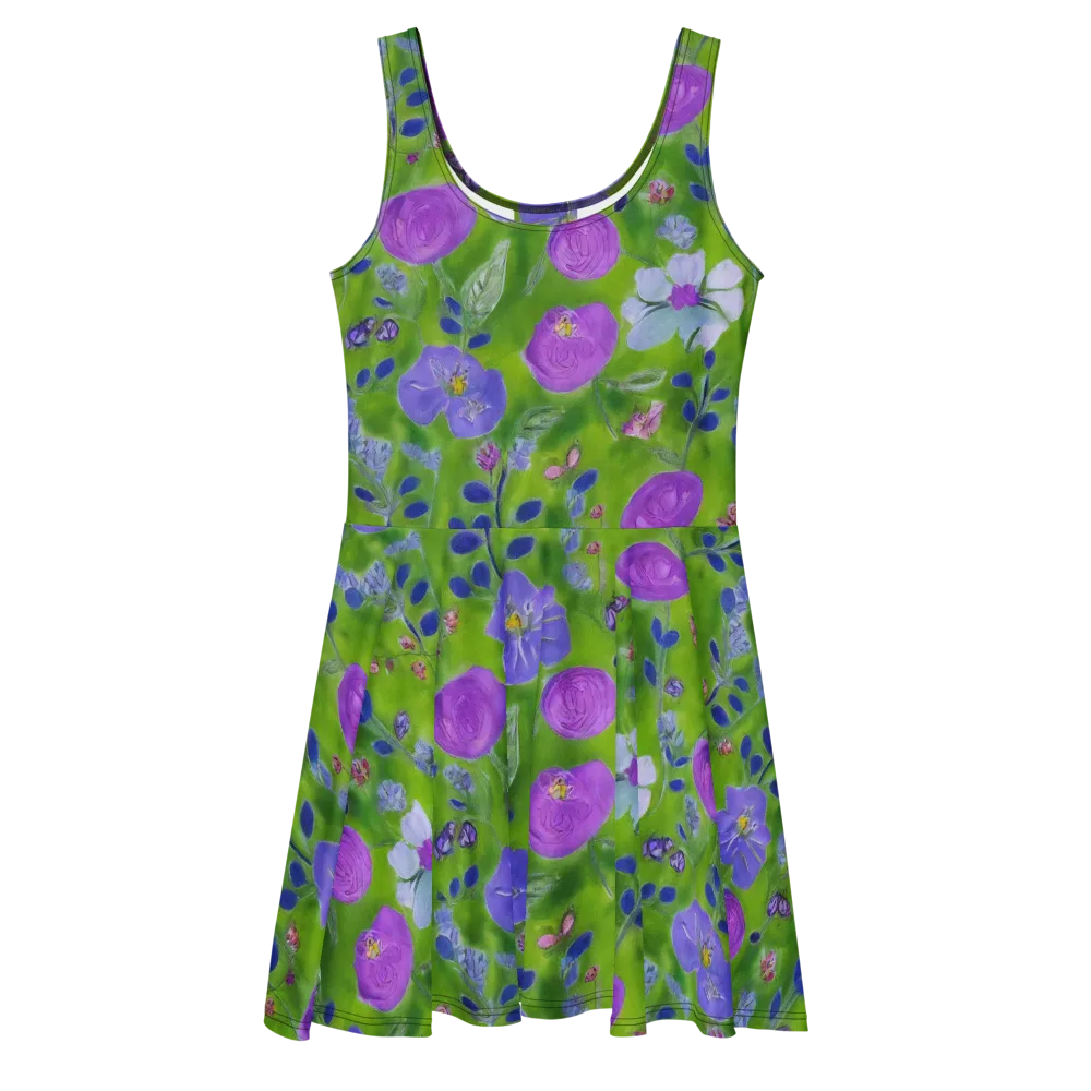 Garden Voltage on Skater Dress — Front