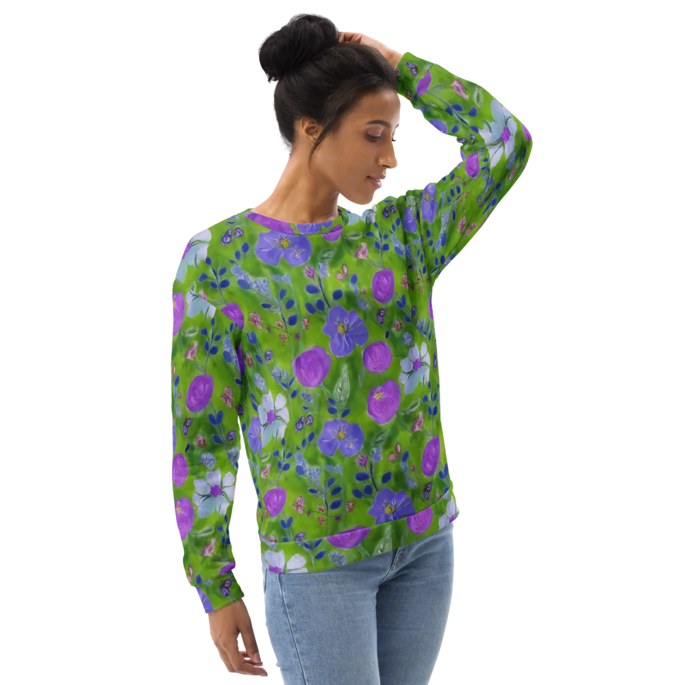 Garden Voltage on Sweatshirt — Right Front