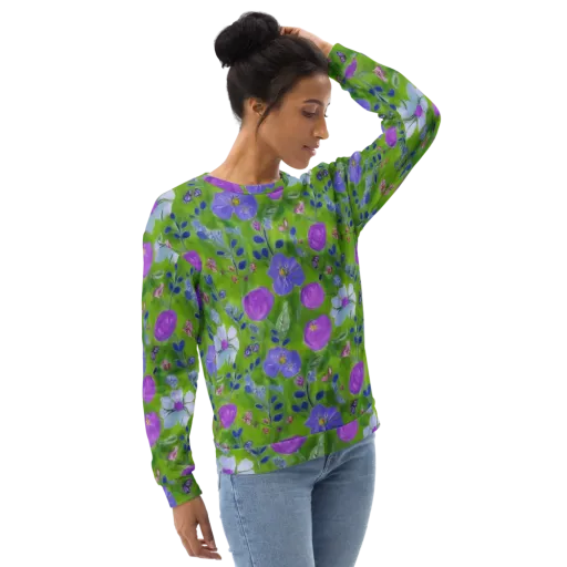 Garden Voltage on a Sweatshirt