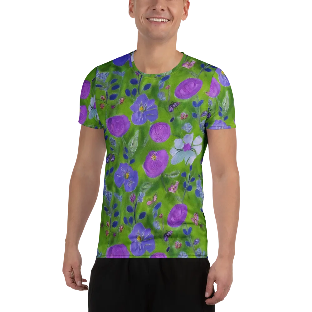 Garden Voltage on Men's Athletic T-Shirt — Front