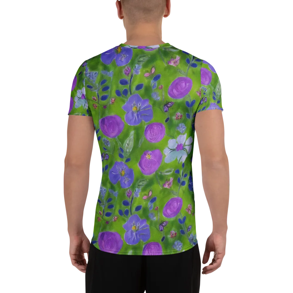 Garden Voltage on Men's Athletic T-Shirt — Back
