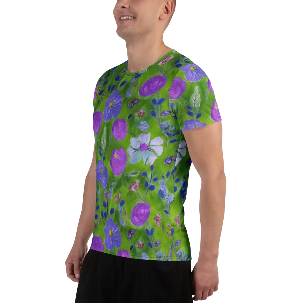 Garden Voltage on Men's Athletic T-Shirt — Left
