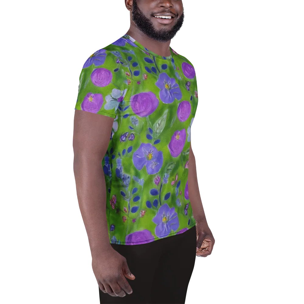 Garden Voltage on Men's Athletic T-Shirt — Right
