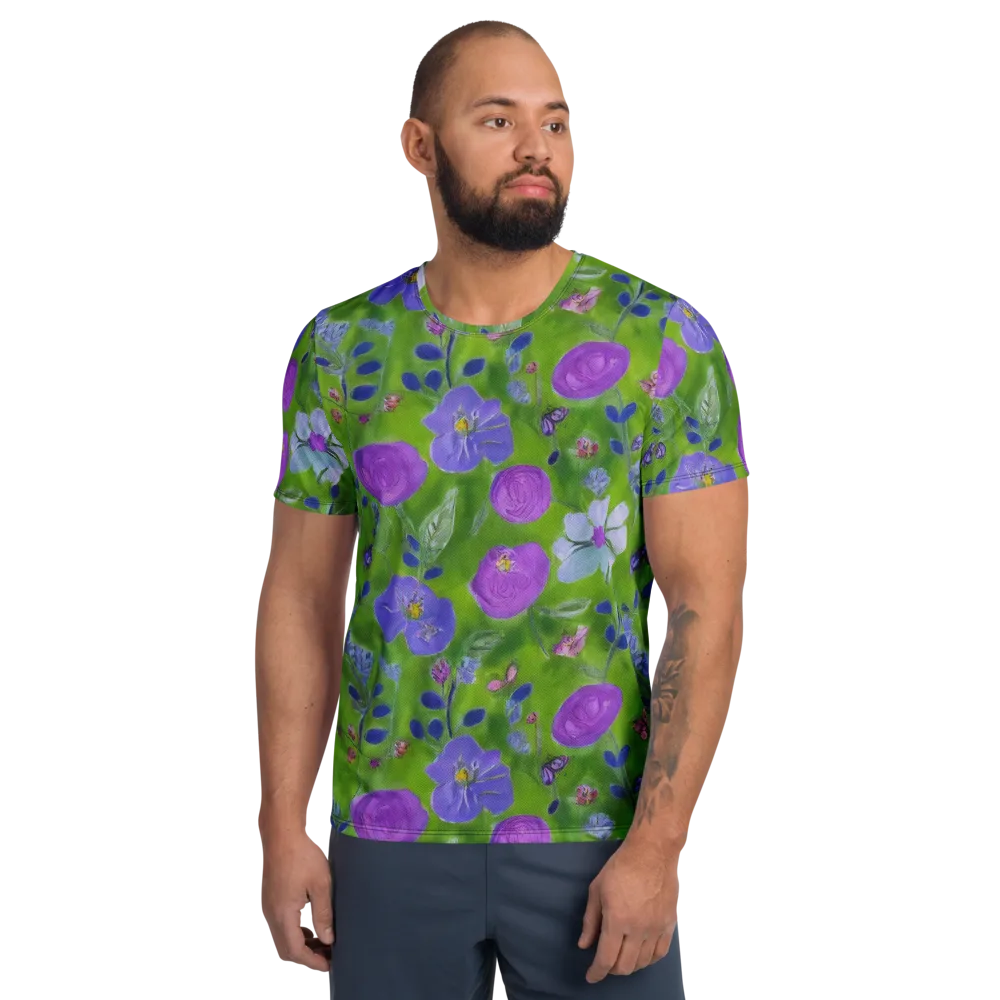 Garden Voltage on Men's Athletic T-Shirt — Front