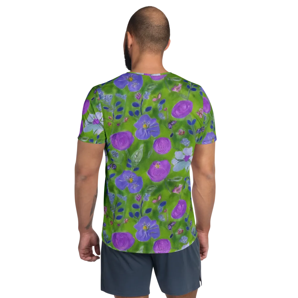 Garden Voltage on Men's Athletic T-Shirt — Back