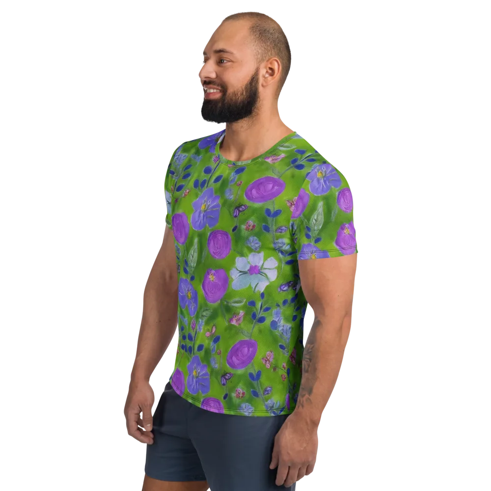 Garden Voltage on Men's Athletic T-Shirt — Left
