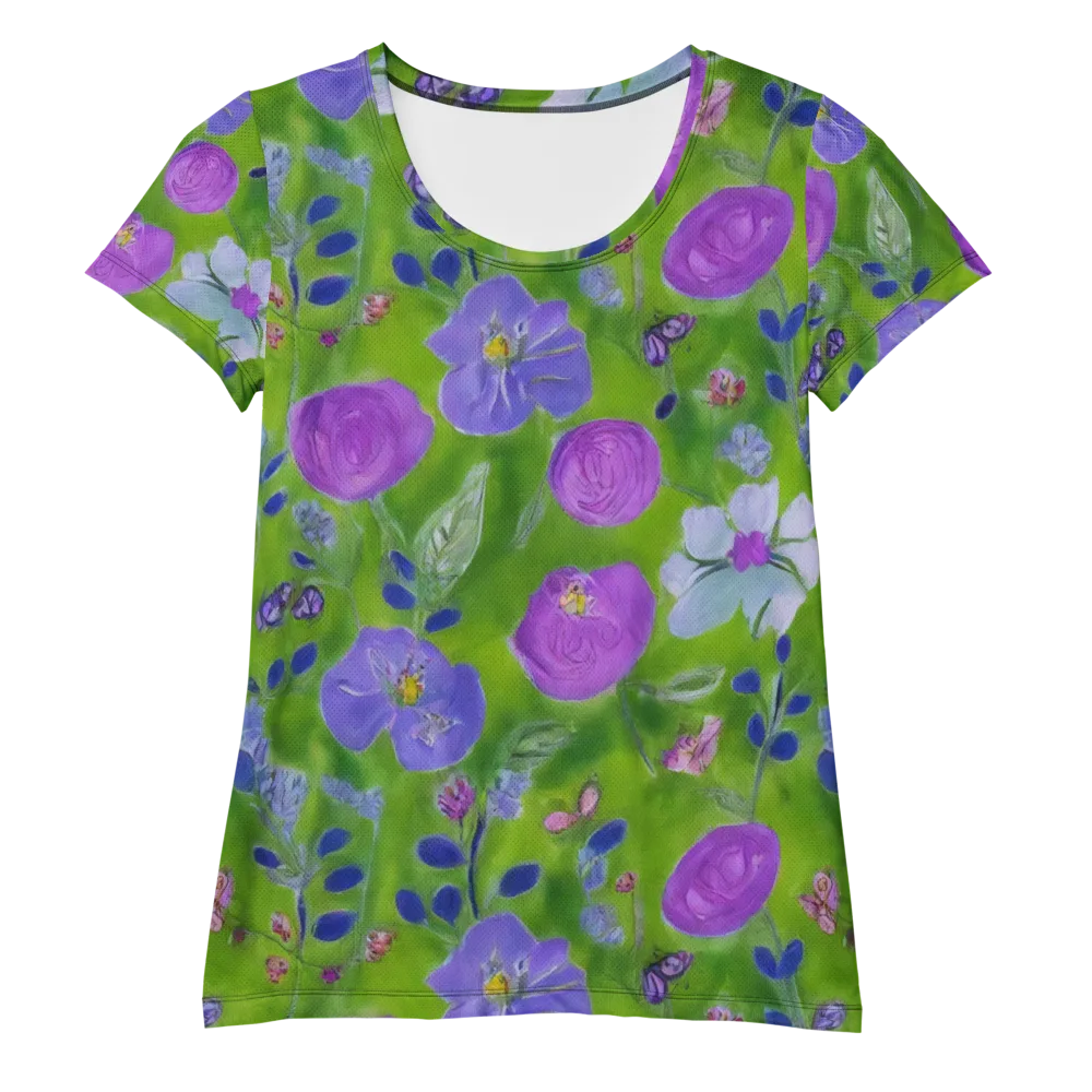 Garden Voltage on Women's Athletic T-Shirt — Front