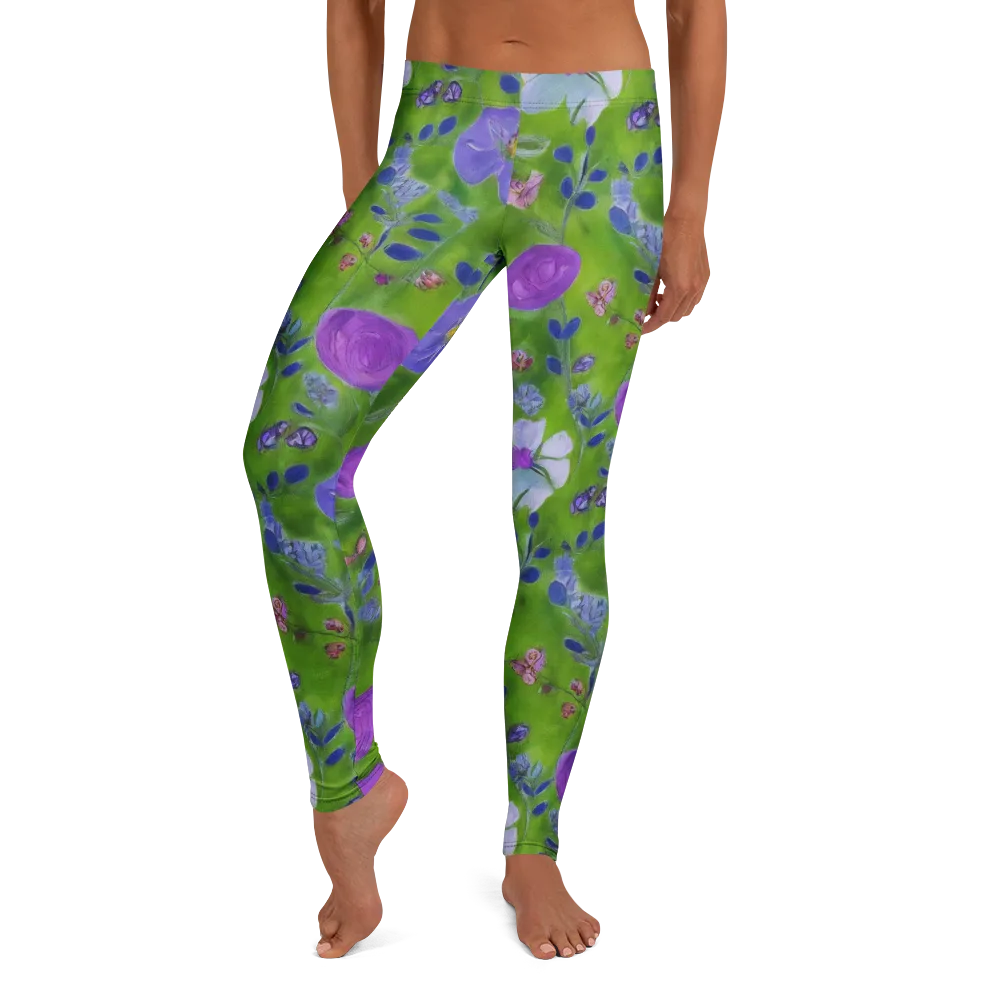 Garden Voltage on Leggings — Front
