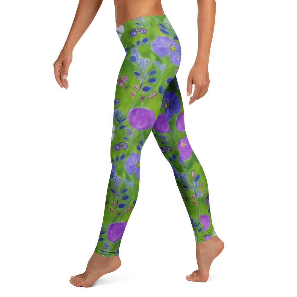 Garden Voltage on Leggings — Left