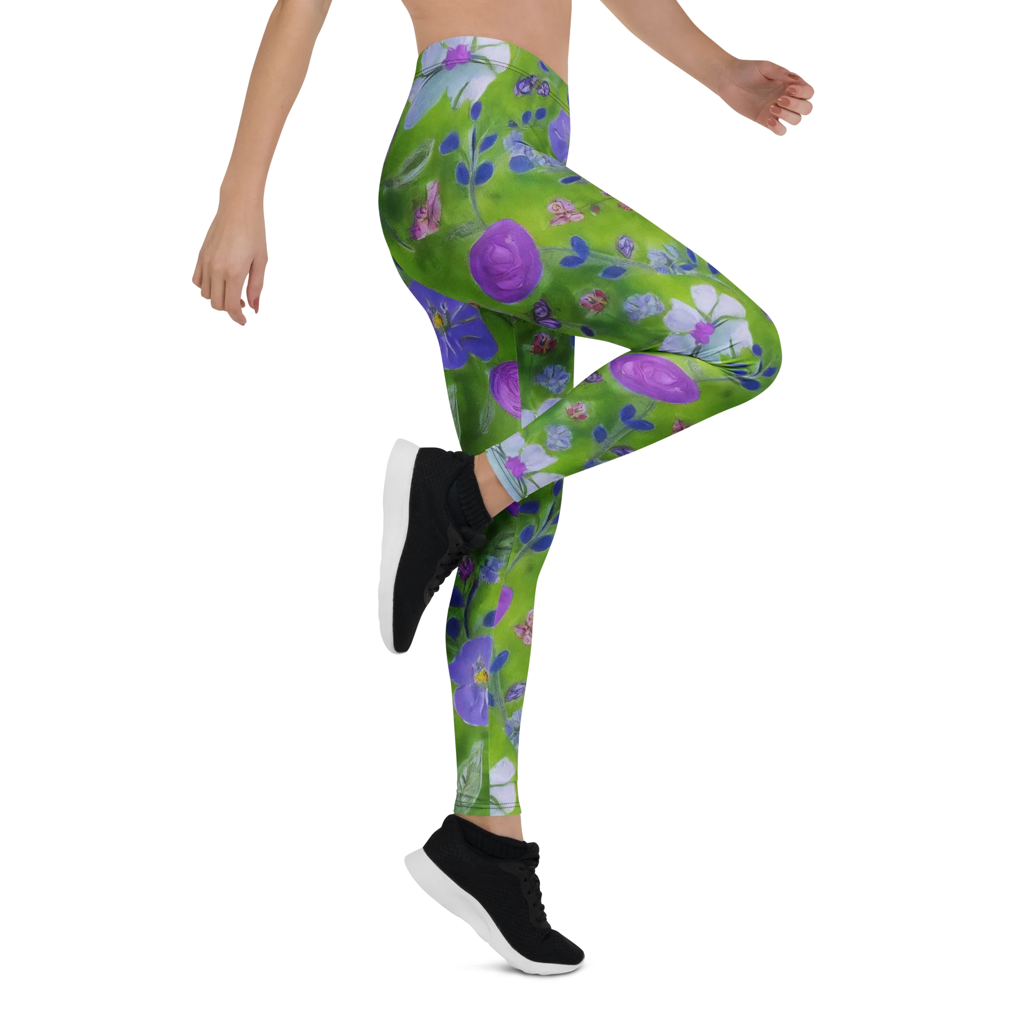 Garden Voltage on Leggings — Right