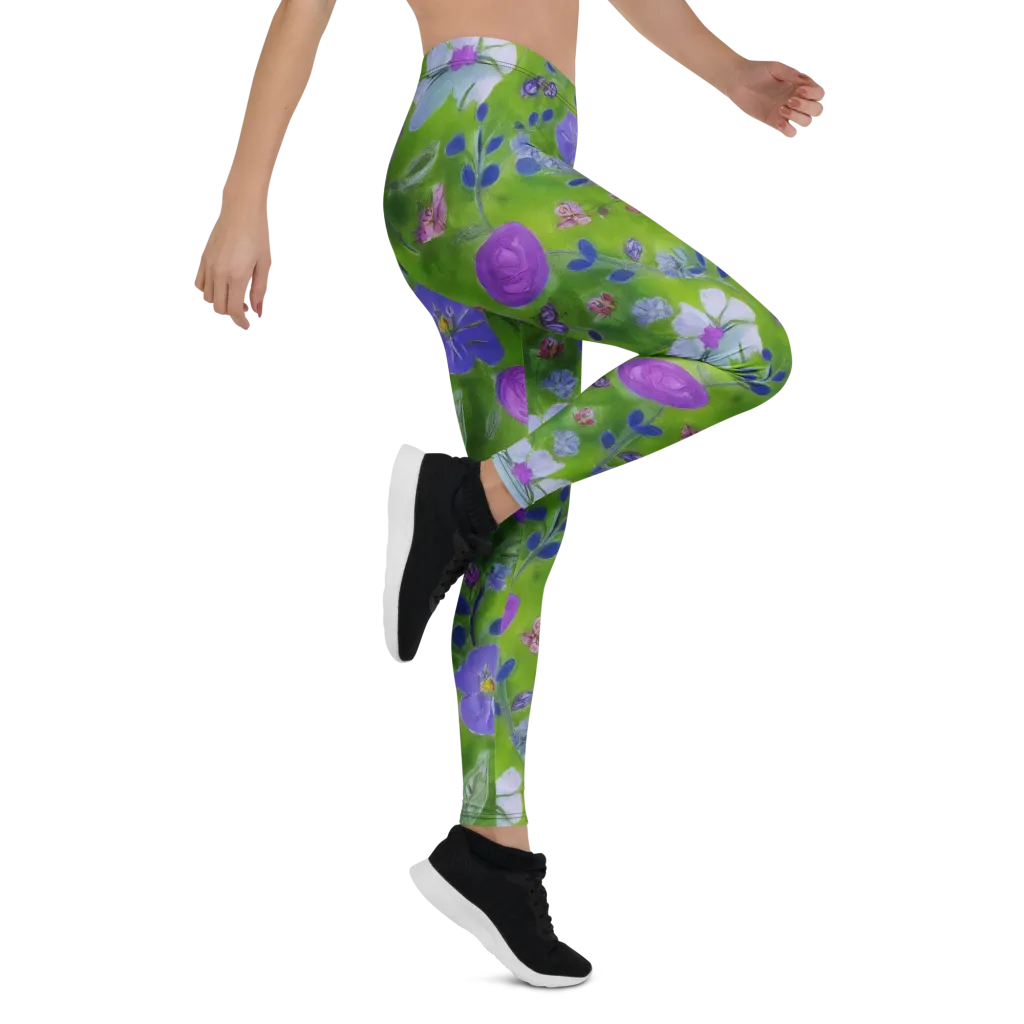 Garden Voltage on Leggings — Right
