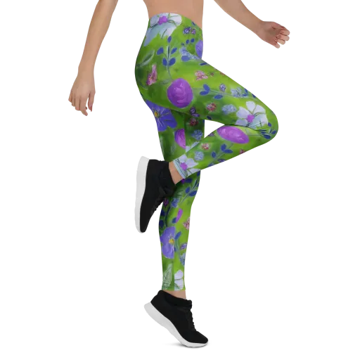 Garden Voltage on a Leggings