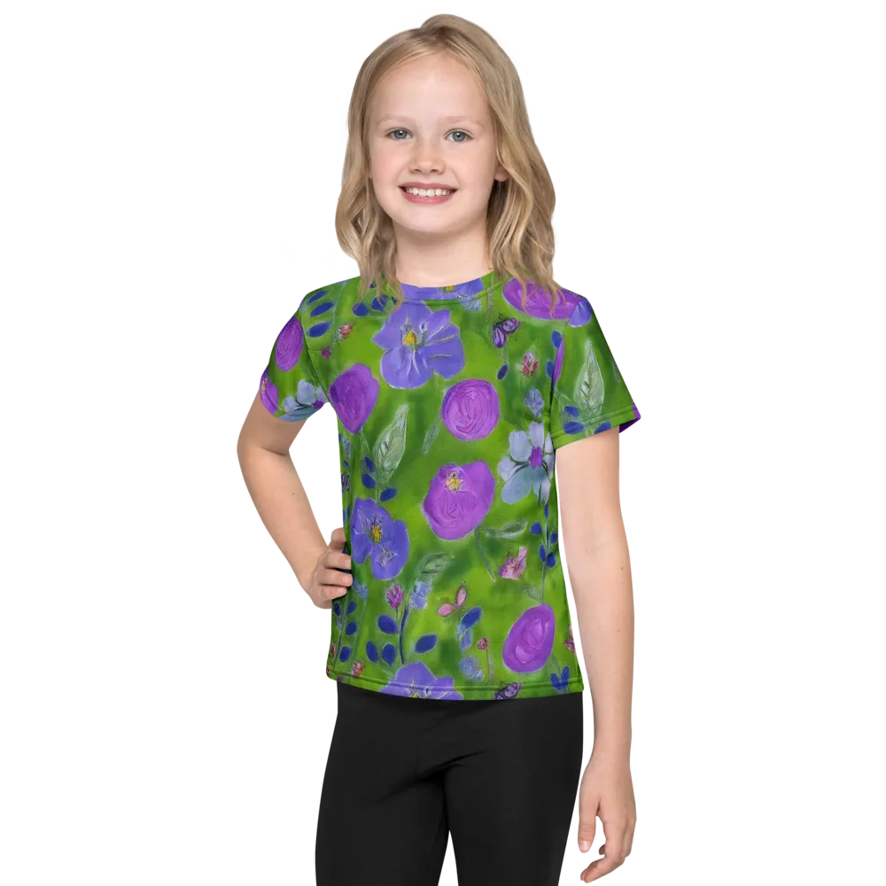 Garden Voltage on Kids Crew Neck T-Shirt — Front