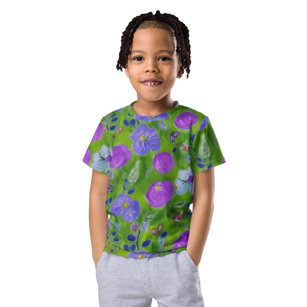 Garden Voltage on Kids Crew Neck T-Shirt — Front