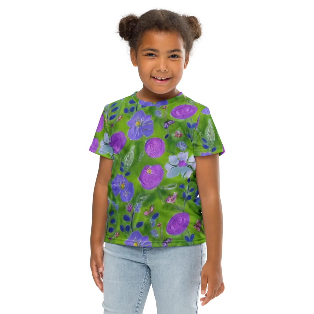 Garden Voltage on Kids Crew Neck T-Shirt — Front