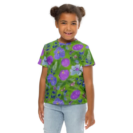 Garden Voltage on a Kids Crew Neck T-Shirt