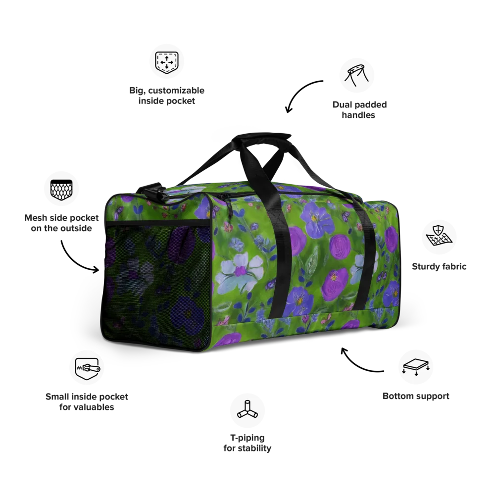 Garden Voltage on Duffle Bag — Right Front