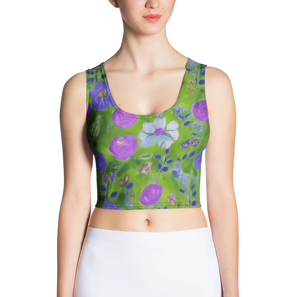 Garden Voltage on Crop Top — Front