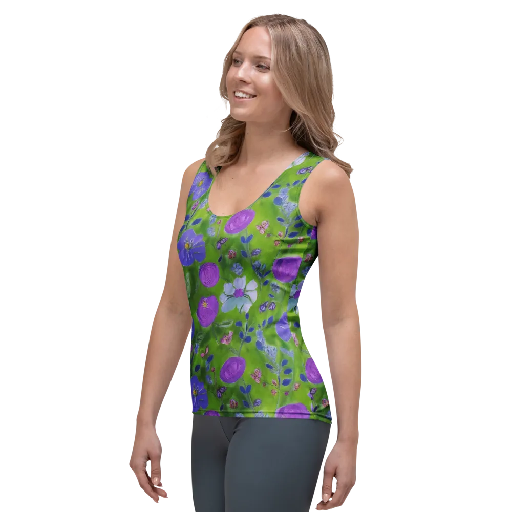Garden Voltage on Women's Tank Top — Left Front