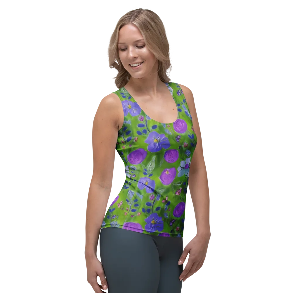 Garden Voltage on Women's Tank Top — Right Front