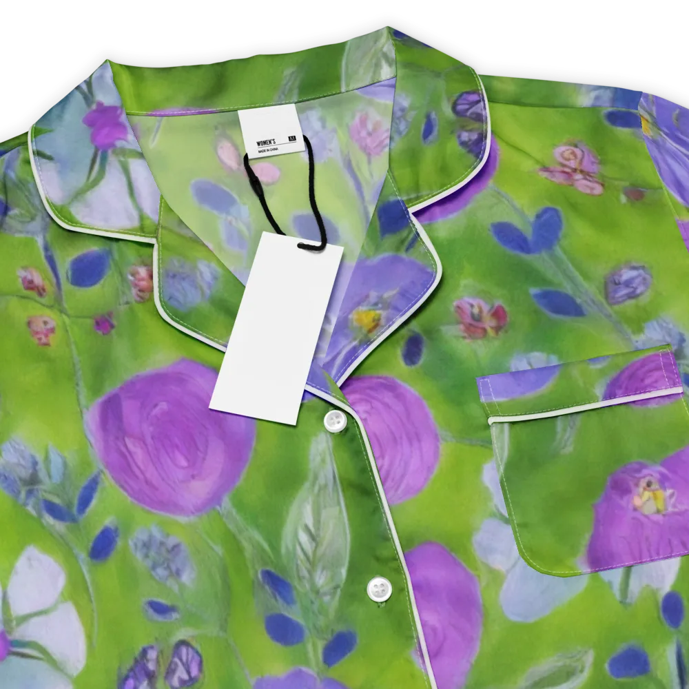 Garden Voltage on Women's Short Sleeve Pajama Top — Product details